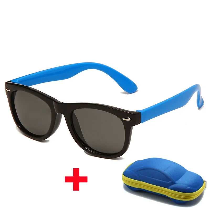 baby sunglasses, silicone sunglasses for kids, UV400 protection, boys outdoor goggles, square style sunglasses,
safety glasses for kids, plastic titanium frame, gift sunglasses for children, kids eyewear with glasses box,
toddler sunglasses