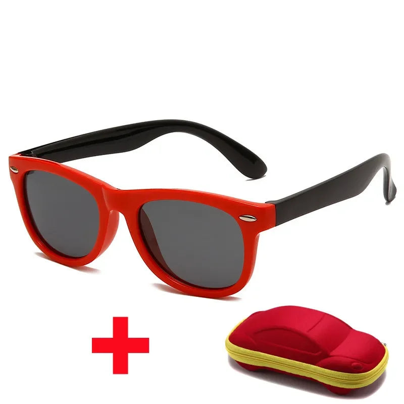 baby sunglasses, silicone sunglasses for kids, UV400 protection, boys outdoor goggles, square style sunglasses,
safety glasses for kids, plastic titanium frame, gift sunglasses for children, kids eyewear with glasses box,
toddler sunglasses