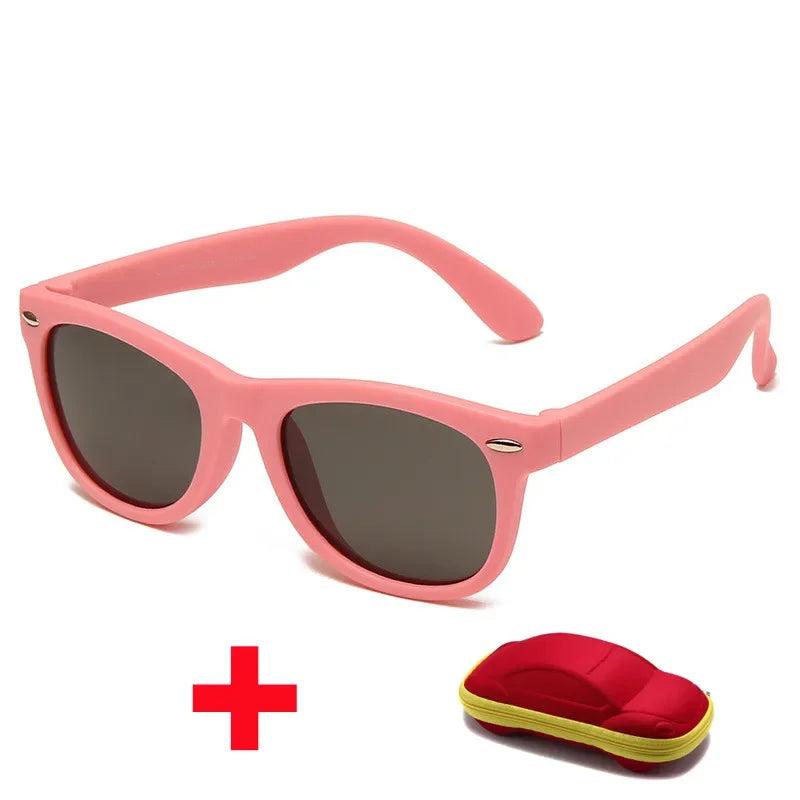 baby sunglasses, silicone sunglasses for kids, UV400 protection, boys outdoor goggles, square style sunglasses,
safety glasses for kids, plastic titanium frame, gift sunglasses for children, kids eyewear with glasses box,
toddler sunglasses