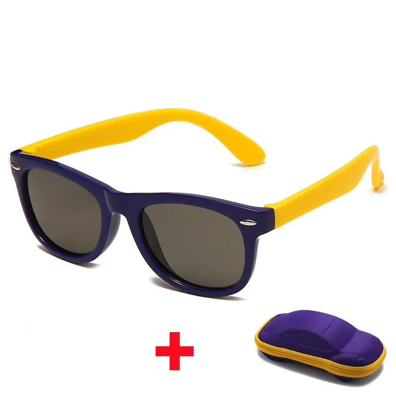 baby sunglasses, silicone sunglasses for kids, UV400 protection, boys outdoor goggles, square style sunglasses,
safety glasses for kids, plastic titanium frame, gift sunglasses for children, kids eyewear with glasses box,
toddler sunglasses