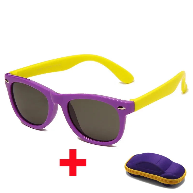 baby sunglasses, silicone sunglasses for kids, UV400 protection, boys outdoor goggles, square style sunglasses,
safety glasses for kids, plastic titanium frame, gift sunglasses for children, kids eyewear with glasses box,
toddler sunglasses