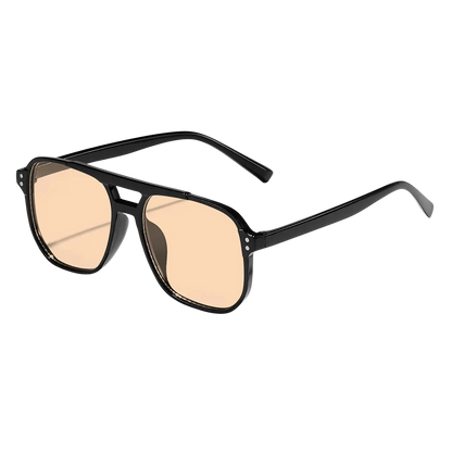 sunglasses, aviator, double bridge, fashion, casual, anti-reflective, driving, beach, travel, unisex, plastic, stylish, trendy