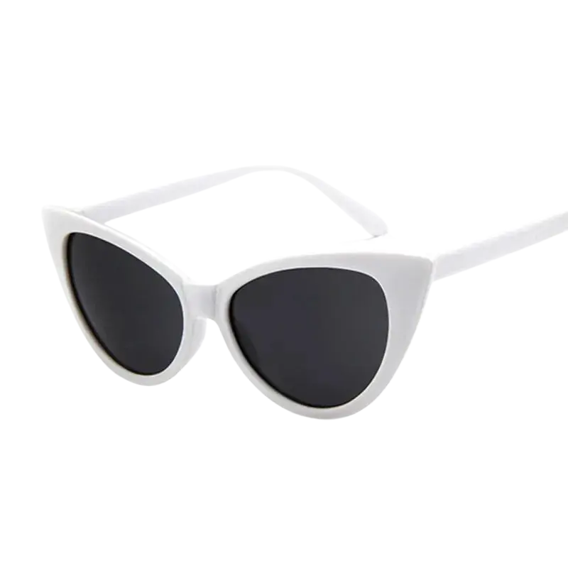 Retro Cat Eye Sunglasses, Sexy Cat Eye Glasses, Classic Black White Sunglasses, UV400 Cat Eye Glasses, Anti-reflective Sunglasses Women, Gradient Lens Sunglasses, Durable Plastic Frame Glasses, Chic White Sunglasses, Polycarbonate Lens Sunglasses, Vintage Style Sunglasses