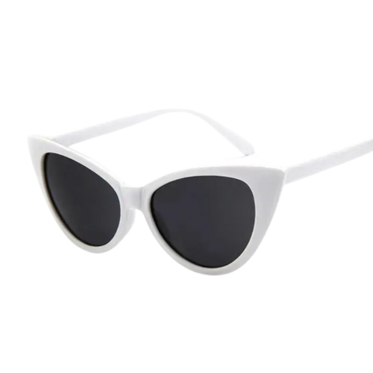 Retro Cat Eye Sunglasses, Sexy Cat Eye Glasses, Classic Black White Sunglasses, UV400 Cat Eye Glasses, Anti-reflective Sunglasses Women, Gradient Lens Sunglasses, Durable Plastic Frame Glasses, Chic White Sunglasses, Polycarbonate Lens Sunglasses, Vintage Style Sunglasses