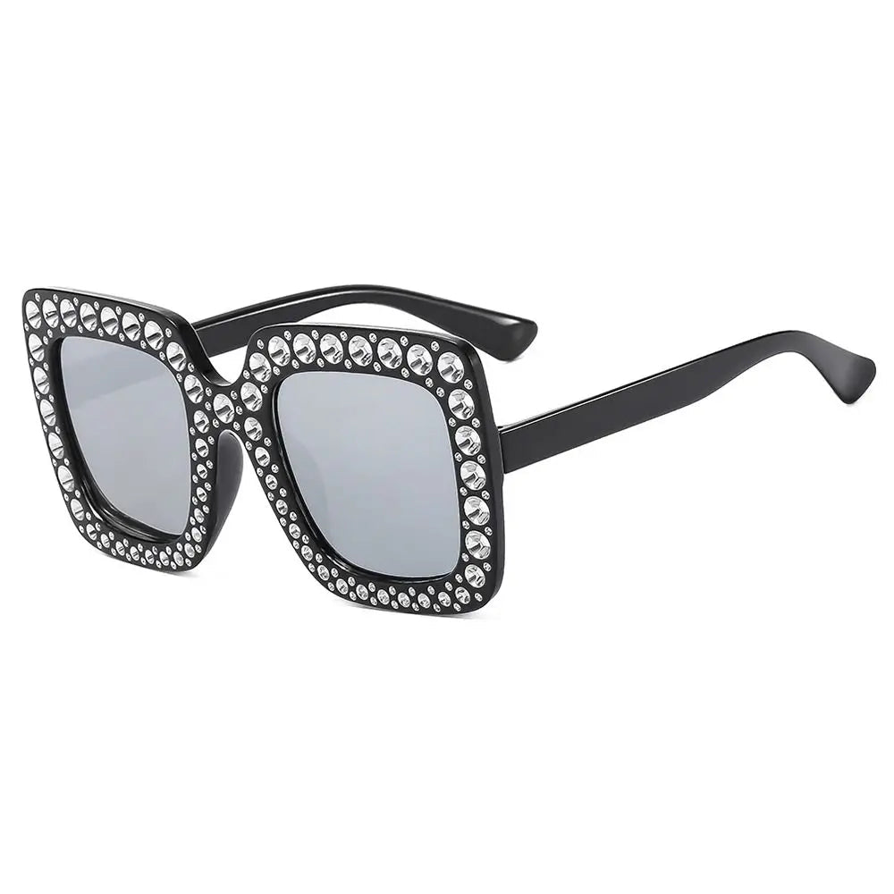 Rhinestone Sunglasses, Kids Sparkling Sunglasses, Diamond Square Shades, UV400 Children’s Eyewear, Trendy Girls Sunglasses, Rhinestone Fashion Goggles, Stylish Kids Sunglasses, Sparkling Rectangle Sunglasses, Polycarbonate Kids Shades, 2025 Fashion Eyewear

