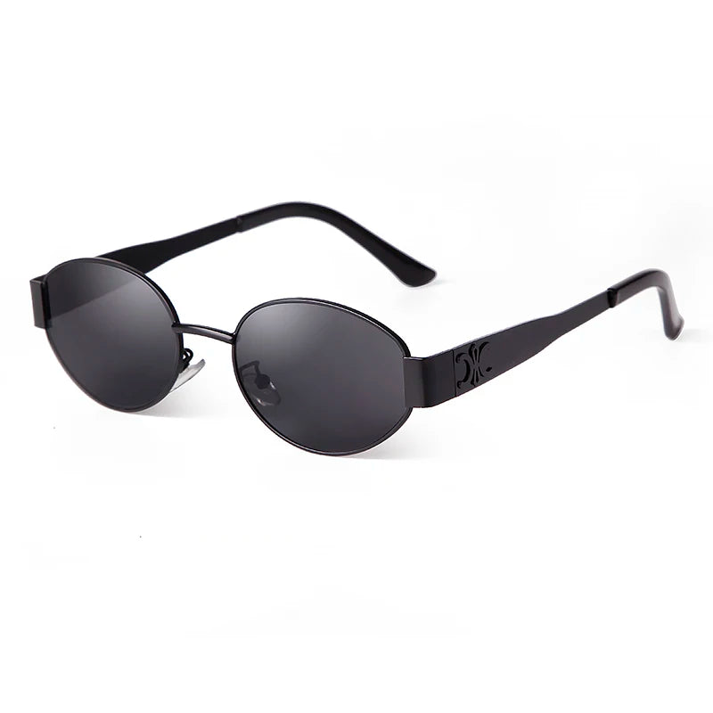 Luxury Sunglasses, Punk Sunglasses, Round Sunglasses, Statement Sunglasses, Bold Fashion, Trendsetter, Urban Chic, Avant-Garde Fashion, Unique Design, Eye-Catching Style, Durable Construction, UV Protection, Comfortable Fit, Lightweight Sunglasses, Men's Sunglasses, Women's Sunglasses, Unisex Sunglasses, Alla Chic