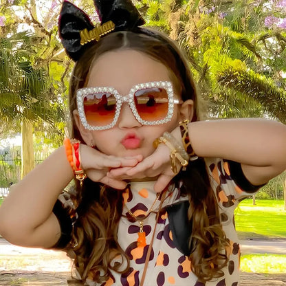 Rhinestone Sunglasses, Kids Sparkling Sunglasses, Diamond Square Shades, UV400 Children’s Eyewear, Trendy Girls Sunglasses, Rhinestone Fashion Goggles, Stylish Kids Sunglasses, Sparkling Rectangle Sunglasses, Polycarbonate Kids Shades, 2025 Fashion Eyewear

