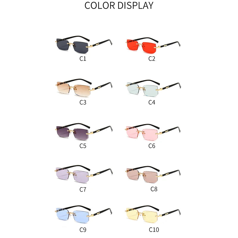 Rimless Sunglasses, Versatile Sunglasses, All-Occasion Sunglasses, Activewear Sunglasses, Everyday Sunglasses, Travel Sunglasses, Adventure Sunglasses, Stylish Sunglasses, Minimalist Design, Sleek Design, Lightweight Sunglasses, Comfortable Fit, UV Protection, 100% UV Protection , Shatterproof Lenses , Scratch-Resistant Lenses , Men's Sunglasses, Women's Sunglasses, Unisex Sunglasses, Alla Chic