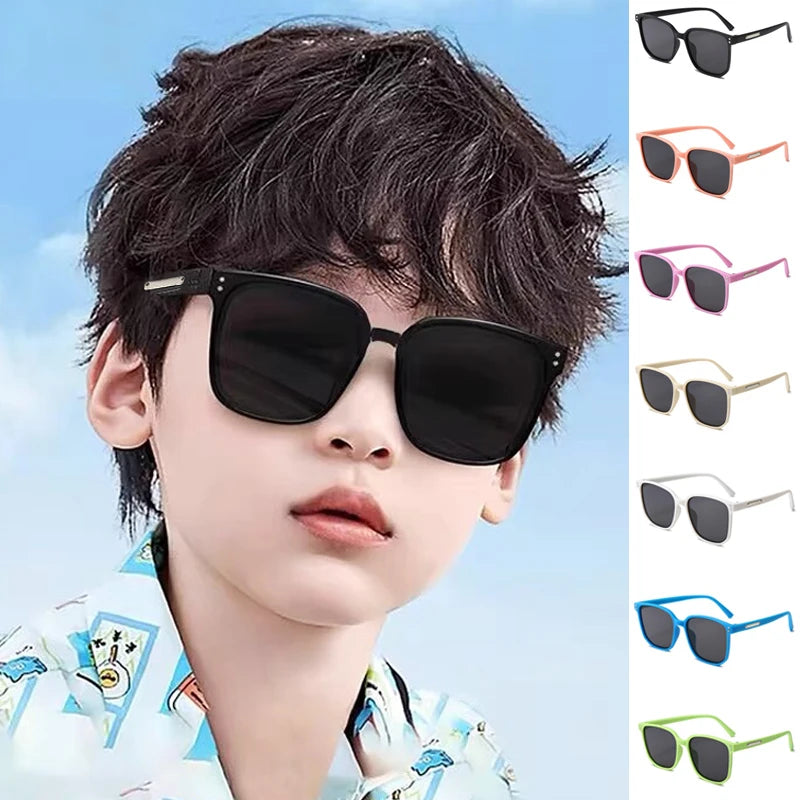 Kids Square Sunglasses, Children UV400 Sunglasses, Anti-Reflective Sunglasses, Baby Travel Glasses, 2025 Kids Fashion Eyewear, Colourful Kids Goggles, Boys’ and Girls’ Sunglasses, Durable Polycarbonate Lenses, Trendy Kids Eyewear, Protective Sunglasses for Children

