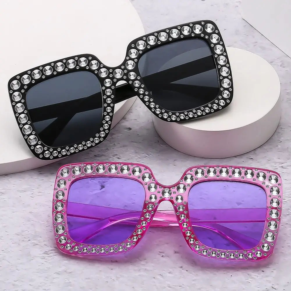 Rhinestone Sunglasses, Kids Sparkling Sunglasses, Diamond Square Shades, UV400 Children’s Eyewear, Trendy Girls Sunglasses, Rhinestone Fashion Goggles, Stylish Kids Sunglasses, Sparkling Rectangle Sunglasses, Polycarbonate Kids Shades, 2025 Fashion Eyewear

