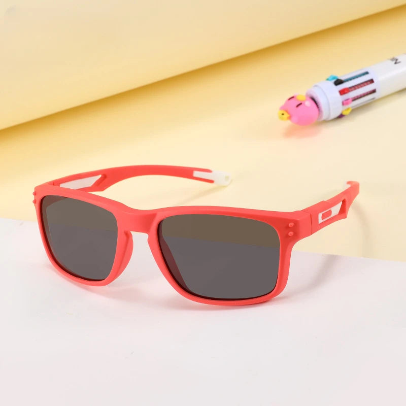 Kids Square Sunglasses, Festival Fashion Shades, UV400 Protection, Girls’ Stylish Eyewear, Gradient Mirror Lenses, Oversized Baby Sunglasses, Lightweight Polycarbonate Frame, Punk-Inspired Kids Glasses, Trendy Children's Sunglasses, Festival Accessories for Kids