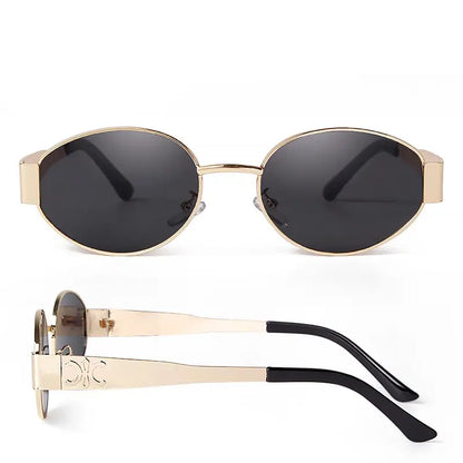 Sunglasses Luxury Punk Round Shades