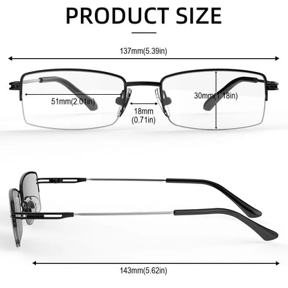 Anti Blue Light, Computer Glasses, Metal Frame, Polycarbonate Lenses, Unisex Eyewear, Clear Optical Lenses, Blue Light Protection, Rectangle Glasses, Alloy Frame, Vision Comfort