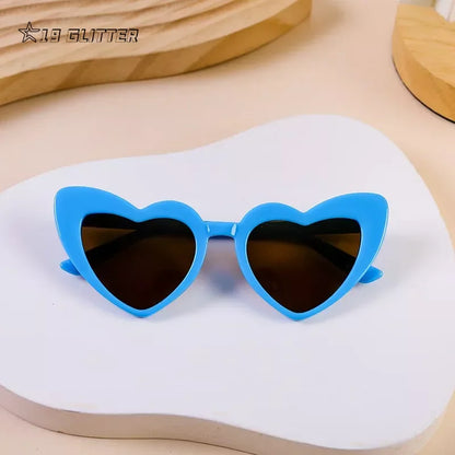 Kids Heart Sunglasses, Cute Heart Shades, Polarized Kids Sunglasses, UV400 Protection Glasses, Cartoon Sunglasses for Kids, Outdoor Sunglasses for Girls, Heart-Shaped Kids Glasses, Polycarbonate Children Sunglasses, Trendy Kids Eyewear, Fun Sunglasses for Children