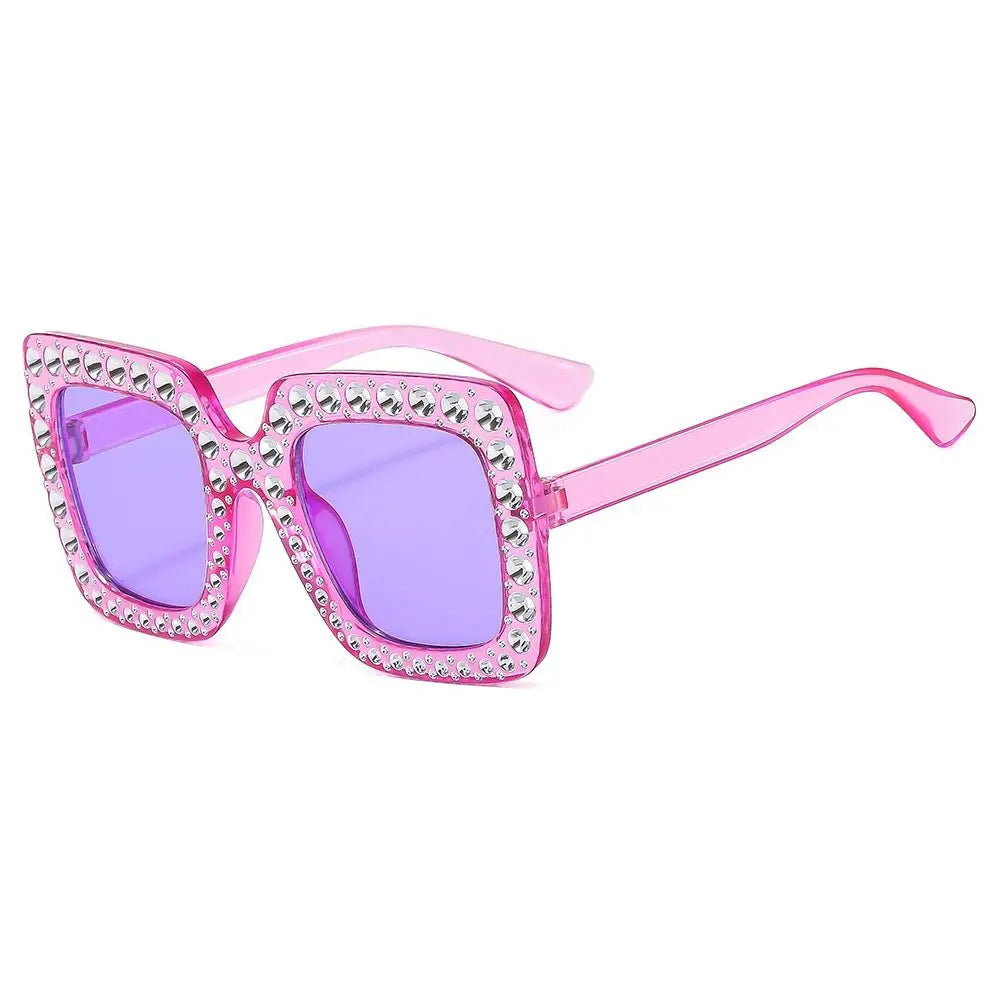 Rhinestone Sunglasses, Kids Sparkling Sunglasses, Diamond Square Shades, UV400 Children’s Eyewear, Trendy Girls Sunglasses, Rhinestone Fashion Goggles, Stylish Kids Sunglasses, Sparkling Rectangle Sunglasses, Polycarbonate Kids Shades, 2025 Fashion Eyewear

