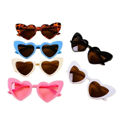 Kids Heart Sunglasses, Cute Heart Shades, Polarized Kids Sunglasses, UV400 Protection Glasses, Cartoon Sunglasses for Kids, Outdoor Sunglasses for Girls, Heart-Shaped Kids Glasses, Polycarbonate Children Sunglasses, Trendy Kids Eyewear, Fun Sunglasses for Children