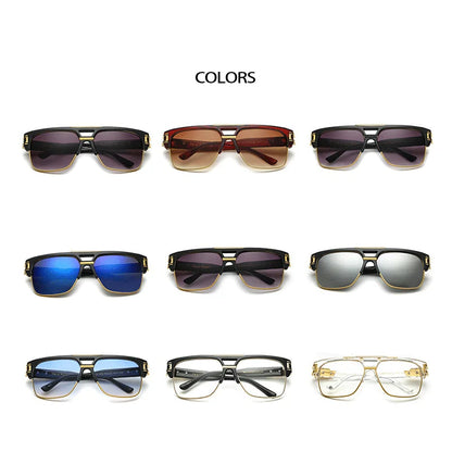 anti blue light sunglasses, luxury sunglasses, large frame sunglasses, UV400 protection,
 mirror gradient lenses, unisex sunglasses, stylish eyewear, 
outdoor sunglasses, polycarbonate lenses, fashion sunglasses