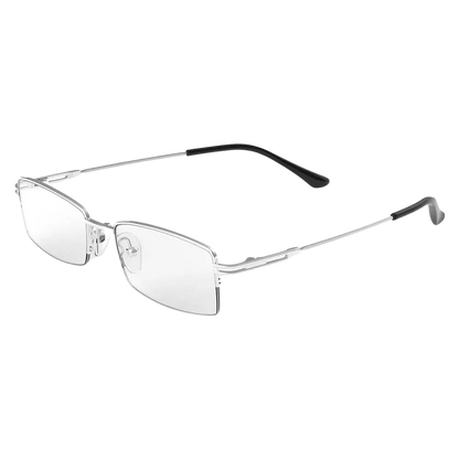 Anti Blue Light, Computer Glasses, Metal Frame, Polycarbonate Lenses, Unisex Eyewear, Clear Optical Lenses, Blue Light Protection, Rectangle Glasses, Alloy Frame, Vision Comfort