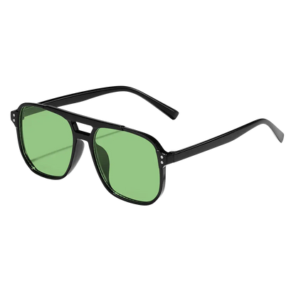 sunglasses, aviator, double bridge, fashion, casual, anti-reflective, driving, beach, travel, unisex, plastic, stylish, trendy