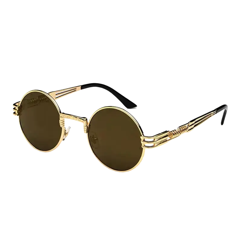 steampunk sunglasses, round metal sunglasses, UV400 eyewear, retro shades, colorful sunglasses, alloy frame, polycarbonate lenses, punk style, unisex sunglasses, vintage eyewear