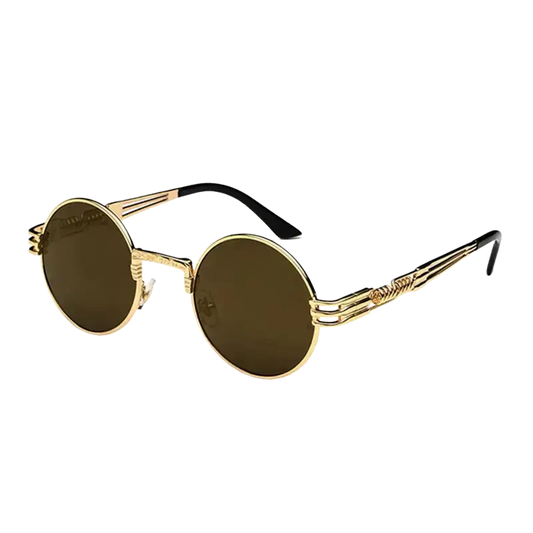 steampunk sunglasses, round metal sunglasses, UV400 eyewear, retro shades, colorful sunglasses, alloy frame, polycarbonate lenses, punk style, unisex sunglasses, vintage eyewear