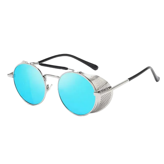 steampunk sunglasses, retro eyewear, UV400 protection, polarized lenses, alloy frame, punk style, unisex sunglasses, vintage shades, luxury sunglasses, driving eyewear